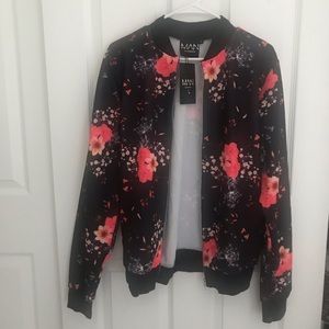 SOLD - Boohoo Man Floral Bomber Jacket, size M